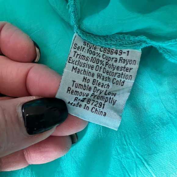 Johnny was Turquoise Tunic - Picture 4 of 9